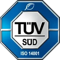 Zertifikat DIN EN ISO 14001, gültig bis 10/2028
